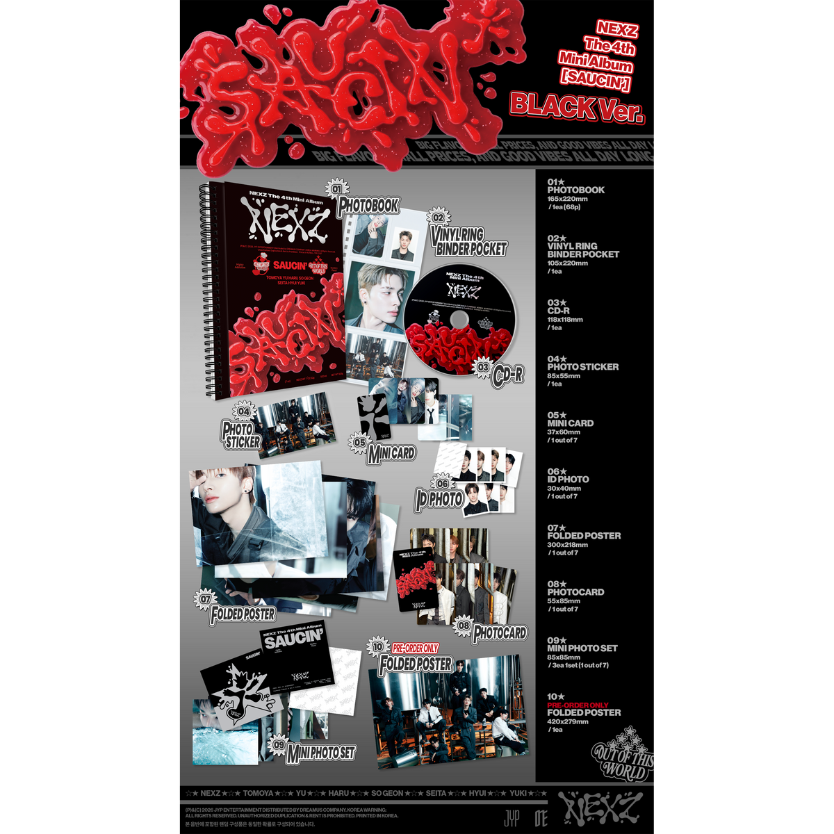 SAUCIN' Black Ver. - Universal Records Store SAUCIN' Black Ver. - Universal Records Store