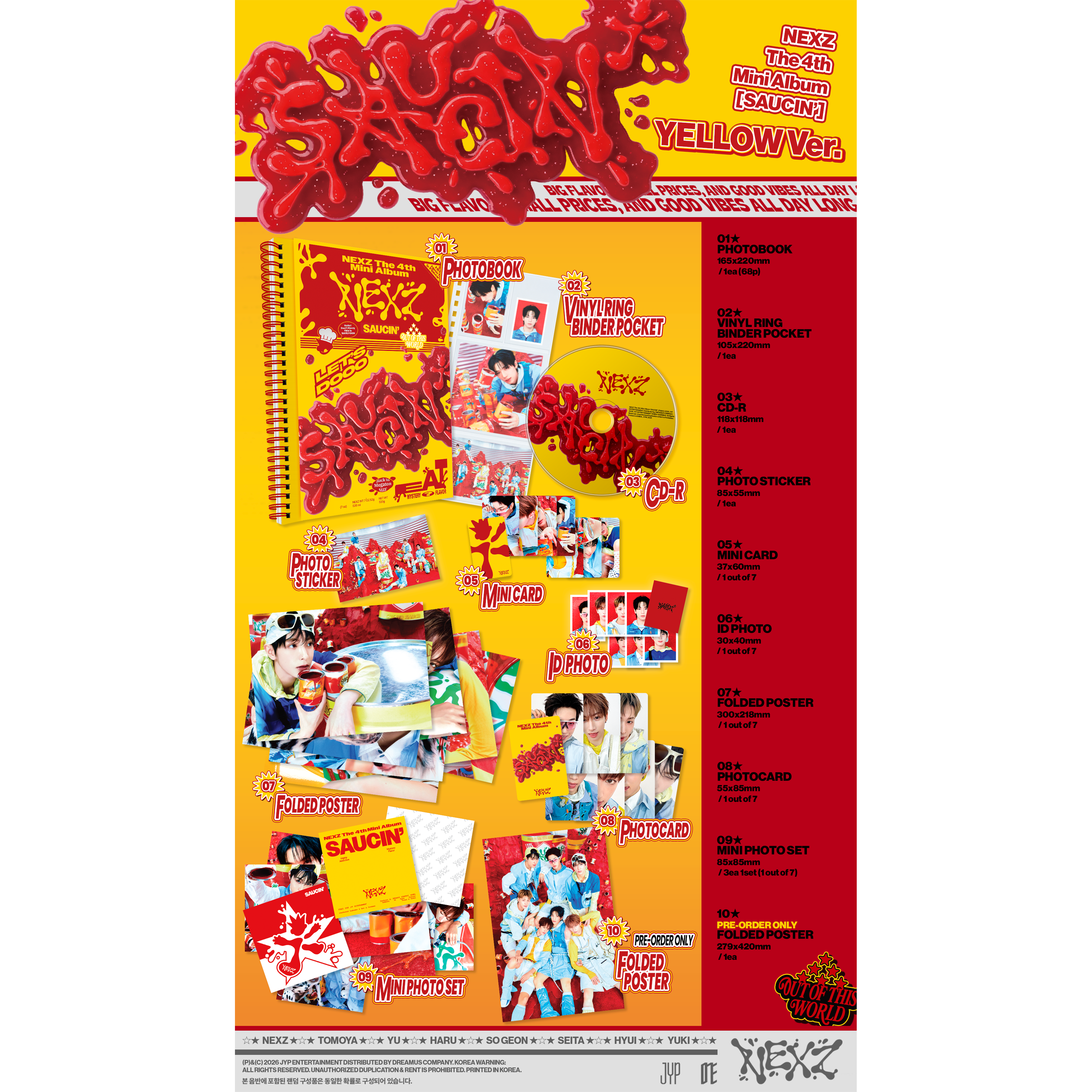SAUCIN' Yellow Ver. Packshot